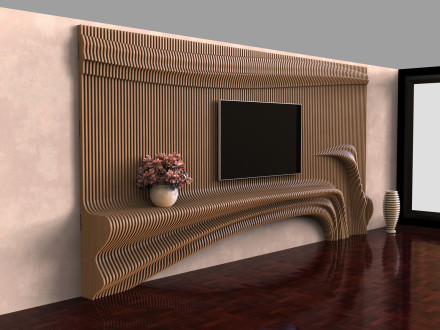 Wall decor for a TV