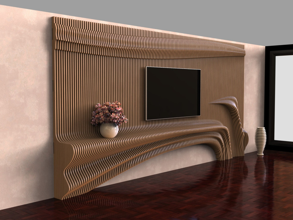 Wall decor for a TV