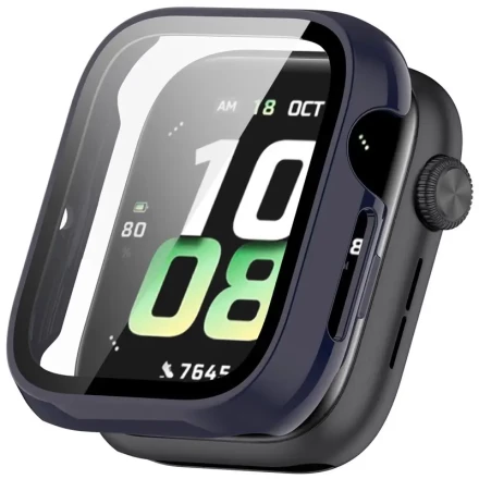 Protective Bumper Case Made of PC And Tempered Glass for The Honor Watch 5 Smartwatch, Including a Screen Protector And Accessories.