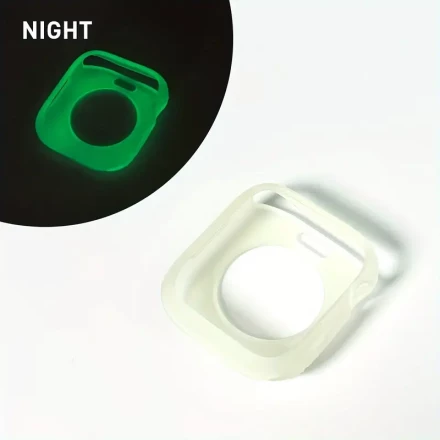 Glow-in-the-Dark Halloween Shockproof TPU Case for iWatch Series 38/40/41/42/44/45/49mm - Compatible with Ultra/Ultra2/SE/9/8/7/6/5/4/3/2 Models, Visible At Night