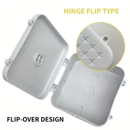 ABS Plastic Surveillance Camera Housing & Mounting Bracket - Ceiling Hanging Junction Box for Security Camera, Weatherproof Electrical Enclosure for Electronics with Space for 12V Power Adapter, Ideal for LED Lights & Cameras - Durable and Easy to Install