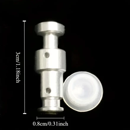 2pcs Stainless Steel Pressure Cooker Float Valve Core Set, Uncharged Safety Valve Replacement Parts with Rubber Pad and Stop Valve Stem