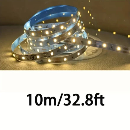 [Ambient Lighting] Easy-Install USB-Powered Warm LED Strip Light with On/Off Button for Switch - Safe, Convenient for Bedrooms, Kitchens, TVs, Desks | Copper Material, 5V, No Battery Needed