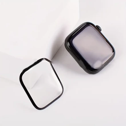 [1pc iWatch Screen Protector] 1pc PET Protective Film Screen Protector for iWatch Series, Flexible, Unbreakable, Full Coverage, Easy Install, No Battery, Non-Electronic Components, Compatible with iWatch 9/8/7