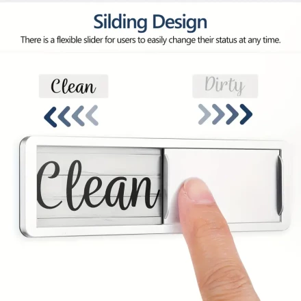 1pc Universal Reversible Plastic Dishwasher Clean Dirty Status Magnet Indicator, Strong Magnet for Kitchen Organization, No Battery Required