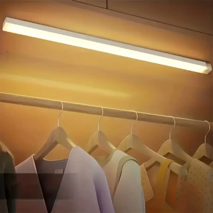 1 Cabinet Light, Wireless Motion Sensor LED Strip Light for Storage Room, Closet, Kitchen, Bathroom, Battery Powered Cabinet Lighting