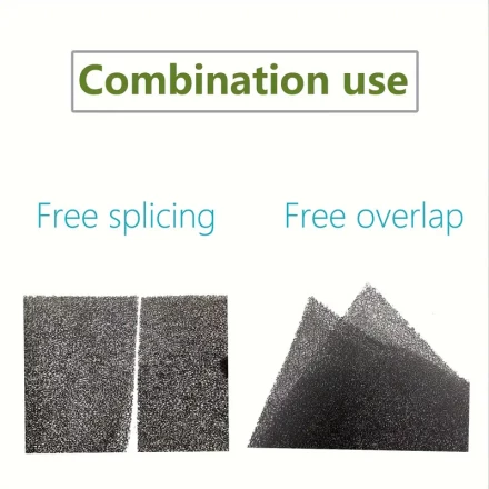 Ultra-Thin Breathable Polyurethane Dust Filter Foam Sponge - 2 Pack, Versatile Filtering Mesh for Appliances, Fans, Speakers, and Robotic Vacuum Dustbins - Easy Splice & Overlap, 0.3cm Thick