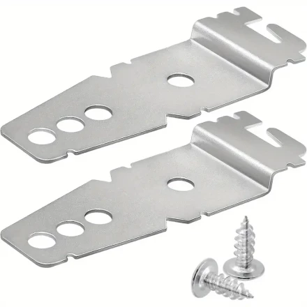 2 Pack8269145 Dishwasher Mounting Bracket with Screws - Fits for Whirlpool Kenmore KitchenAid Dishwashers, Replacement for WP8269145 WP8269145VP Undercounter Dishwasher Bracket by Beaquicy