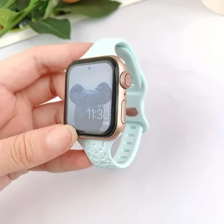 5pcs Soft Silicone Sport Bands, Slim Thin Narrow Waterproof Straps, Compatible with Apple Watch, for iWatch Series Ultra/SE/8/7/6/5/4/3/2/1, Women and Men