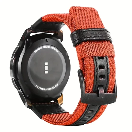 BEIMUSON Nylon Quick Release Watch Bands, 20/22mm Canvas Fabric Sport Strap, Stainless Steel Black Buckle, Deployant Clasp Wristband for Men & Women Watch Bracelet - No Battery Required