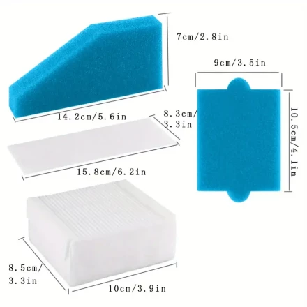 1/2pcs filter set 5pcs suitable for thomas vacuum cleaners of the AQUA+, pet and family series, 1pc spare part contains 5 filters