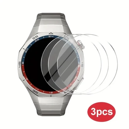 3pcs Huawei Watch GT 5 Pro 46mm Tempered Glass Screen Protector, Anti-Fingerprint, HD Clear, Scratch Resistant, 9H Hardness, Watch Screen Protection|Transparent Protector|High Hardness Glass