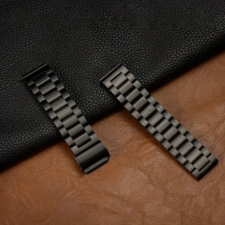 22mm Stainless Steel Watch Band Compatible with Samsung Galaxy Watch 3 45mm/Galaxy Watch 46mm/Gear S3 Frontier/Classic/Garmin Venu 3/Venu 2/Vivoactive 4/Fossil Gen 6 44mm Men's Band