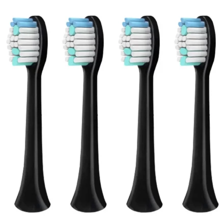 Universal Replacement Electric Toothbrush Heads for Sarmocare S100 S200 S600 S700 S800 S900 S710 S820 S910 Series - Soft Bristles for Deep Cleaning & Whitening - 4 Pack