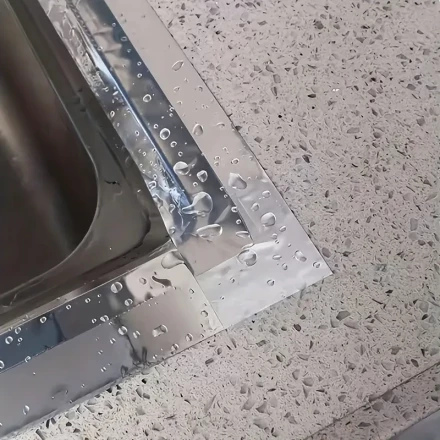 1/2/4 Rolls Self-Adhesive Waterproof Foil Tape - Perfect for Kitchen, Bathroom Shower, and Toilet Edges - Made of PVC
