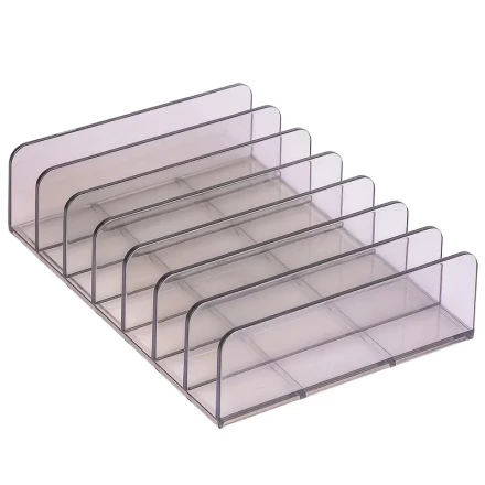 1pc CD/DVD Storage Organizer Stand, Clear PC Bracket Shelf, for Home Office Entertainment Collection, with Transparent Display Holder, for Holds 10-20 Discs, Ideal for Desk/Cabinet