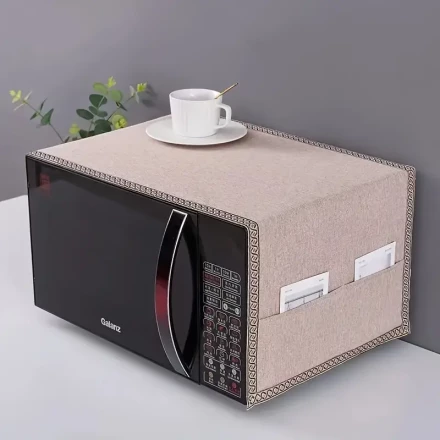 High-Quality Polyester Microwave Dust Shield - Appliance Protection Accessory