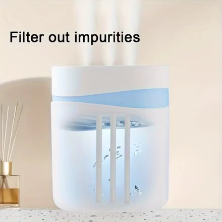 Ultra-Quiet 4.01 L Cool Mist Humidifier & Aromatherapy Diffuser - USB Powered, Easy Top Fill, 3 Spray Outlets, Colorful LED Lights, Ideal for Bedroom, Living Room, Office, Living Room Comfort | Decorative LED Lights | Ambient Lighting Feature