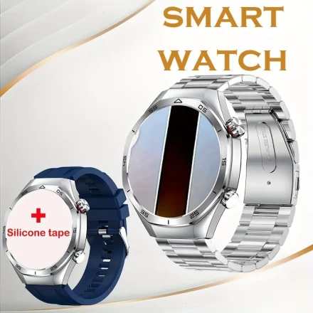 2025 Smartwatch with Wireless Calling, Sleep Monitoring, Sedentary Reminder, Music Control, Weather Updates – Multi-Functional Fitness Tracker for Android and iPhone, Alloy Body, Non-Waterproof
