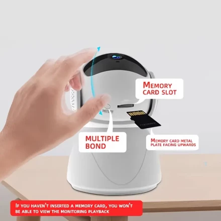 1 1080P FHD camera, 5G dual-band WiFi, automatic tracking, full-color night vision and two-way audio, and FHD smart securi