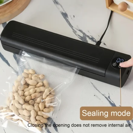 2-in-1 Vacuum Sealer and Food Preservation Machine – Electric Kitchen Tool for Home Use, 110V/220V, Compact Design with Transparent Bags for Easy Food Storage, Vacuum Sealer Machine