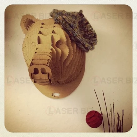 3D Bear Wall Art