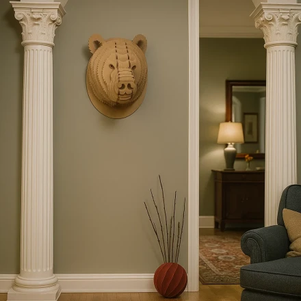 3D Bear Wall Art