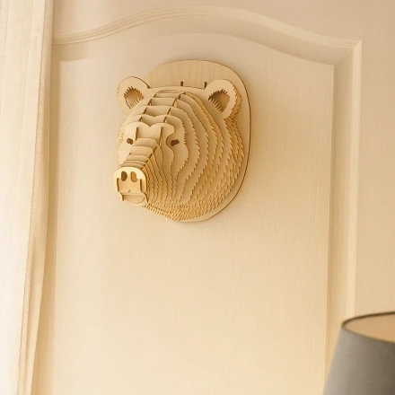 3D Bear Wall Art