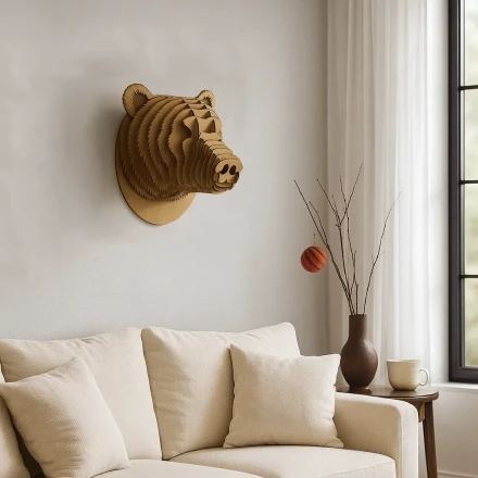 3D Bear Wall Art