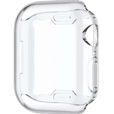 1pc TPU Protective Case for Apple Watch Series 7, 2-in-1 Electroplated Shell & Screen Protector, Full Coverage Soft Case Compatible with 41mm and 45mm Models