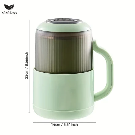VIVIDAY High-Speed Electric Grain Grinder - Large Capacity, Fine Steel Cutter Head for Coffee Beans, Spices & Grains, 10000 RPM, Round, Power-Operated, 220-240V, US Plug Adapter Included, Grain Grinder for Kitchen Electrical