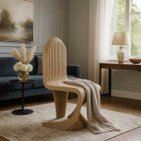 Artistic chair with parametric design