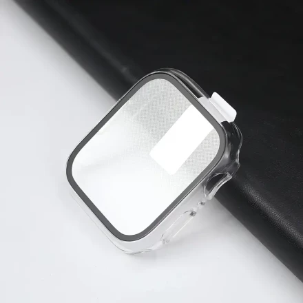 Tempered Glass And Protective Case for Apple Watch, Compatible with Sizes 10, 9, 8, 7, 45Mm, 41Mm, Featuring a PC Bumper And Screen Protector for Iwatch Series 7, 6, 5, 4, SE2, And Sizes 46Mm, 44Mm, 40Mm, 42Mm, 38Mm.