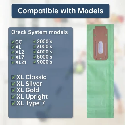 8pcs Compatible with Oreck CC Paper Bag Dust Bag, Vacuum Bag, Dust Collection Bag