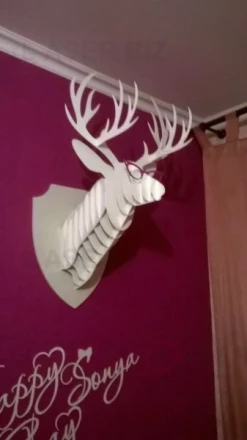 3D Deer Wall Art