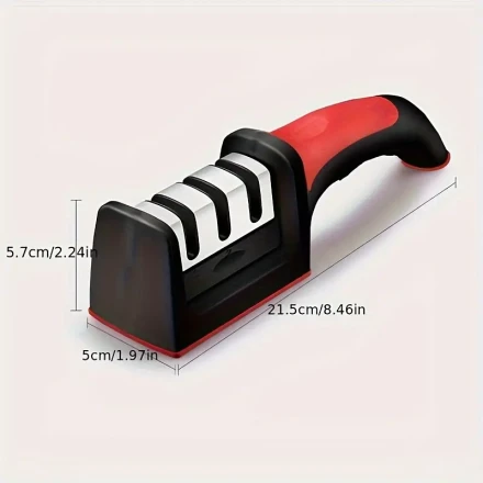 1pc/2pcs Stage Professional Knife Sharpener, Diamond/Ceramic Stick, Safety Design, Quick Recovery Blade