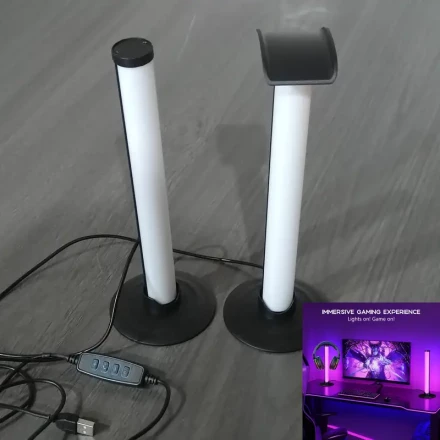 1/2 Intelligent LED Light Bar, RGB Night Light, Backlight for Game TV Bedroom Decoration, Table Lamp, Intelligent Ambient Light