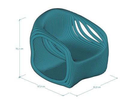 Parametric armchair