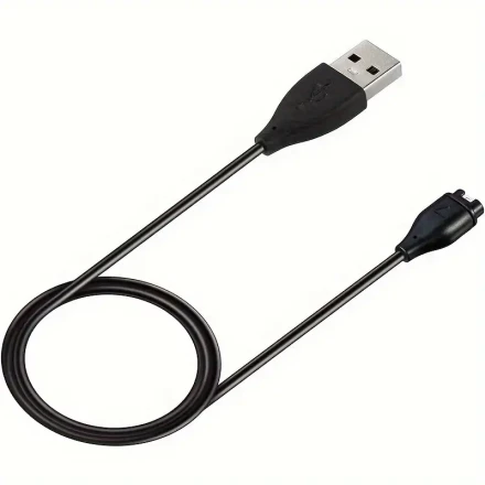 Flat Fast Charging USB Cable for Garmin Smartwatch, 1M/3.3FT Charger Cord Compatible with Fenix 7/7S/7X/6/6S/6X/5/5X/5S Plus, Vivoactive 3, Forerunner 945/935/245/255, Cat 5e Ethernet, Overload/Overcurrent/High-Temp Protection