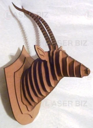 3D Antelope Wall Art