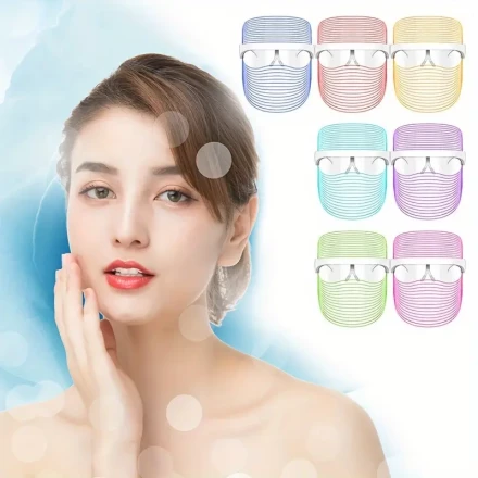 LED Facial Massager Face Mask, USB Rechargeable, 250mAh Lithium Polymer Battery, Low Voltage (36V and Below), Beauty Facial Mask