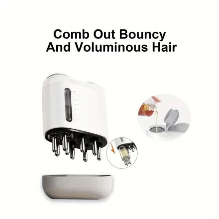 USB Rechargeable Scalp Massager - Made of Silicone And Plastic Materials, Can Be Used with Essential Oils, Can Be Used As a Gift, Suitable for Both Men And Women
