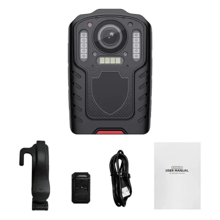 Csspew Body Camera 1080P Full HD Portable wear with 5.08cm LCD Screen, IR Night Vision, 130° Wide Angle Lens, Long Standby Time Car Camera, with 64GB memory