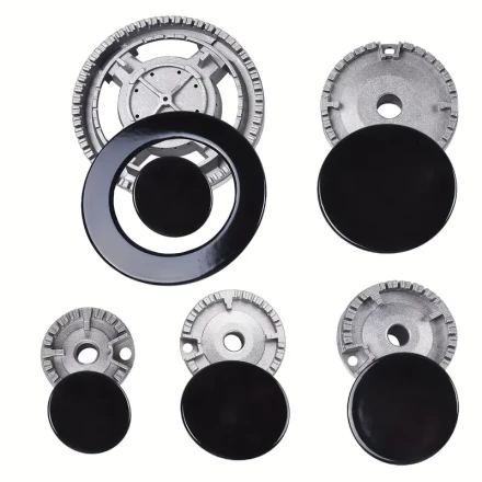 1pc URTUE Thickened Sabaf Cast Iron Gas Burner Head, Universal Range Cooktop Accessory, Kitchen Stove Top Part, No Battery Required