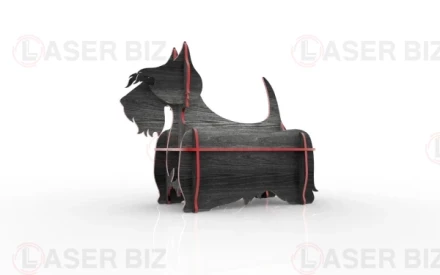 Multifunctional Scottish Terrier Shelf