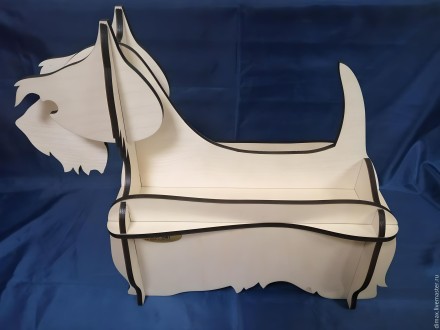 Multifunctional Scottish Terrier Shelf