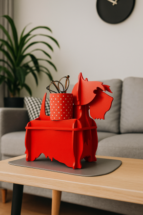Multifunctional Scottish Terrier Shelf