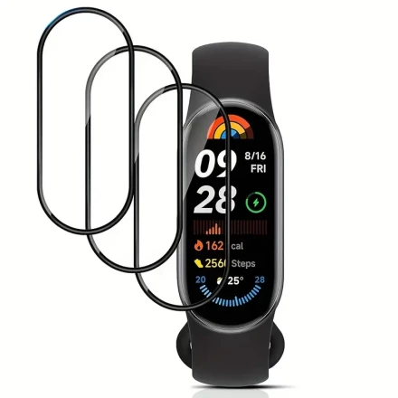 3pcs Flexible Soft Film Compatible for Xiaomi Smart Band 9