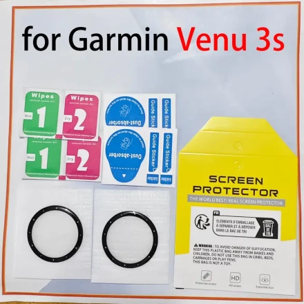 2pcs Screen Protector for Garmin Venu 3/3S - 3D Curved, Scratch-Resistant TPR Film
