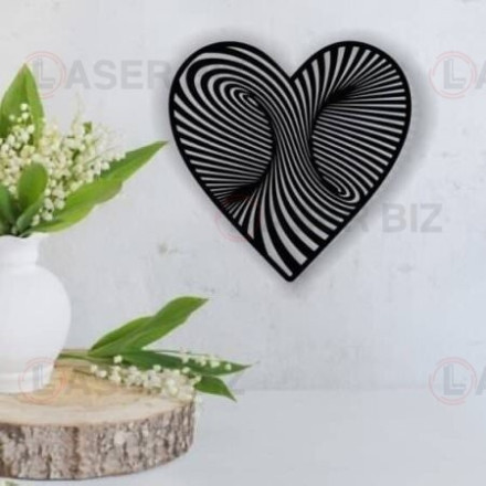 Wall Art with a 3d Heart
